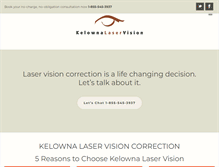 Tablet Screenshot of kelownalaservision.com